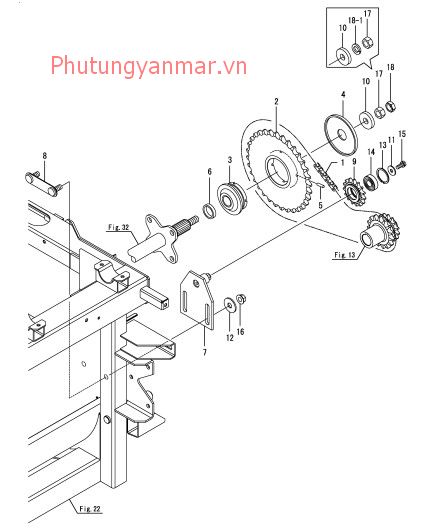 Truyền động lắc lưỡi cắt